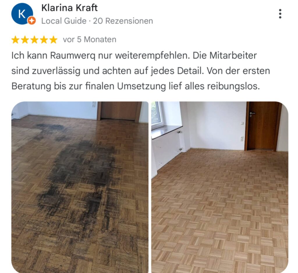 RaumwerQ Kundenbewertung 5 Hamburg
